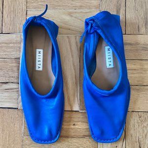 Electric Blue Candance Nappa Loafer, EU 39, EUC